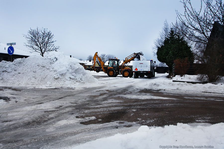 Vintern 2010 var den kallaste och snörikaste på många år i Lomma. Foto: minnesbild.com