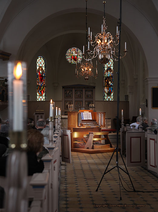 Ny orgel i Lomma kyrka